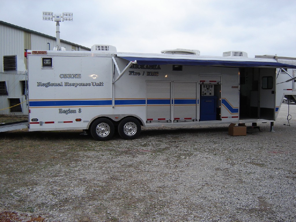 Intermediate CBRNE Trailer side open