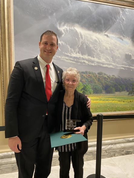 Adult Educator, Gail Sperry and Senator Tom Woods