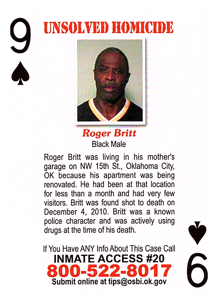 roger britt cold case card