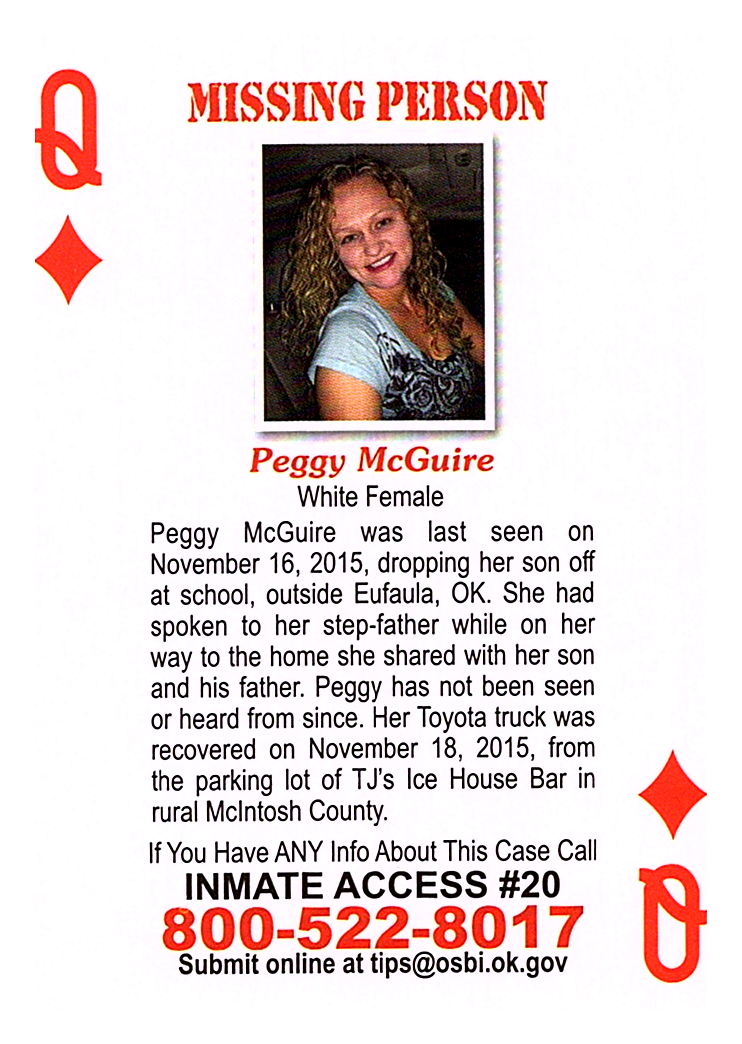 peggy mcguire cold case card