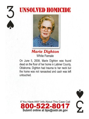 marie dighton cold case card