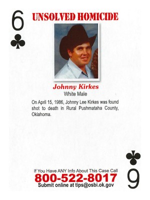 johnny kirkes cold case card