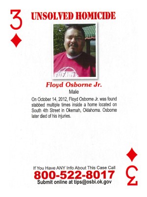 floyd osborne jr cold case card