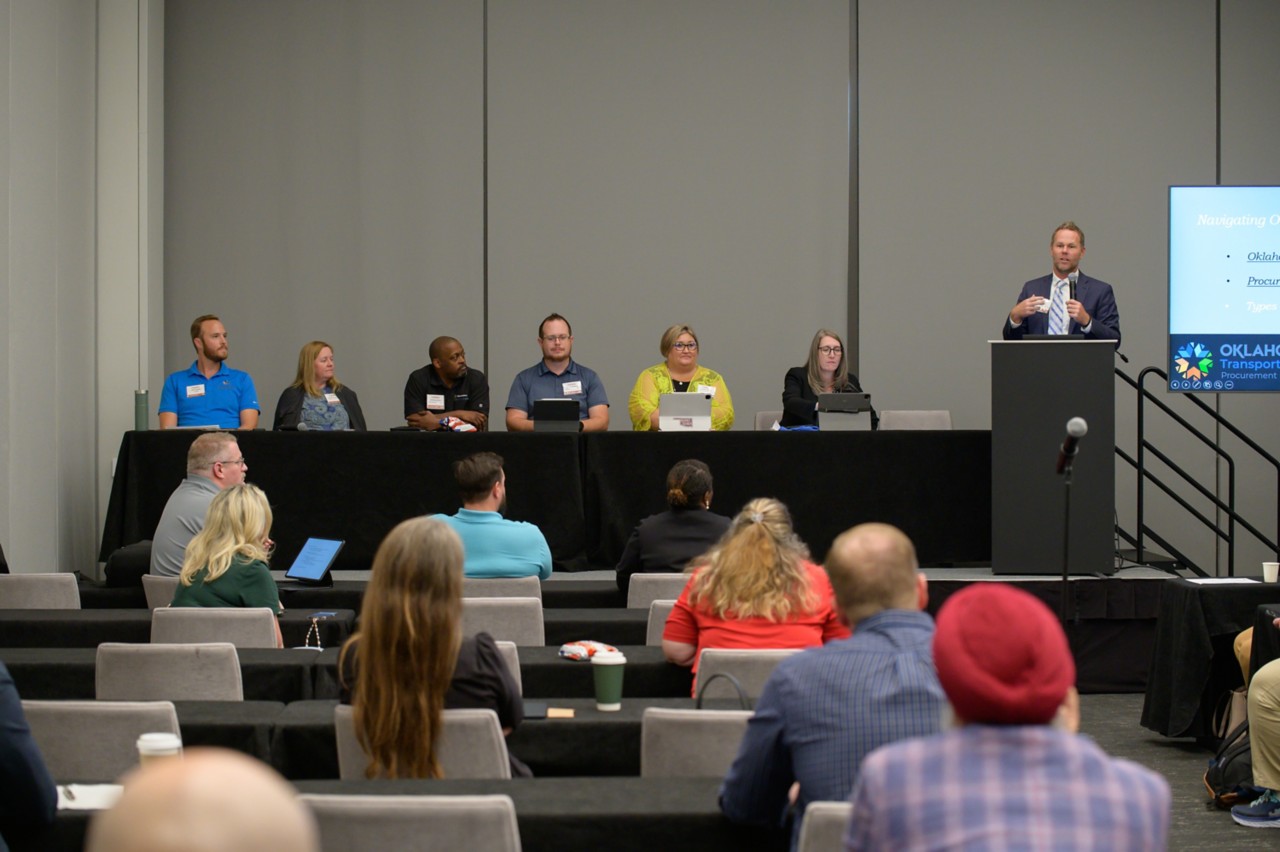 Brad Smith and panel during the Transportation breakout session.