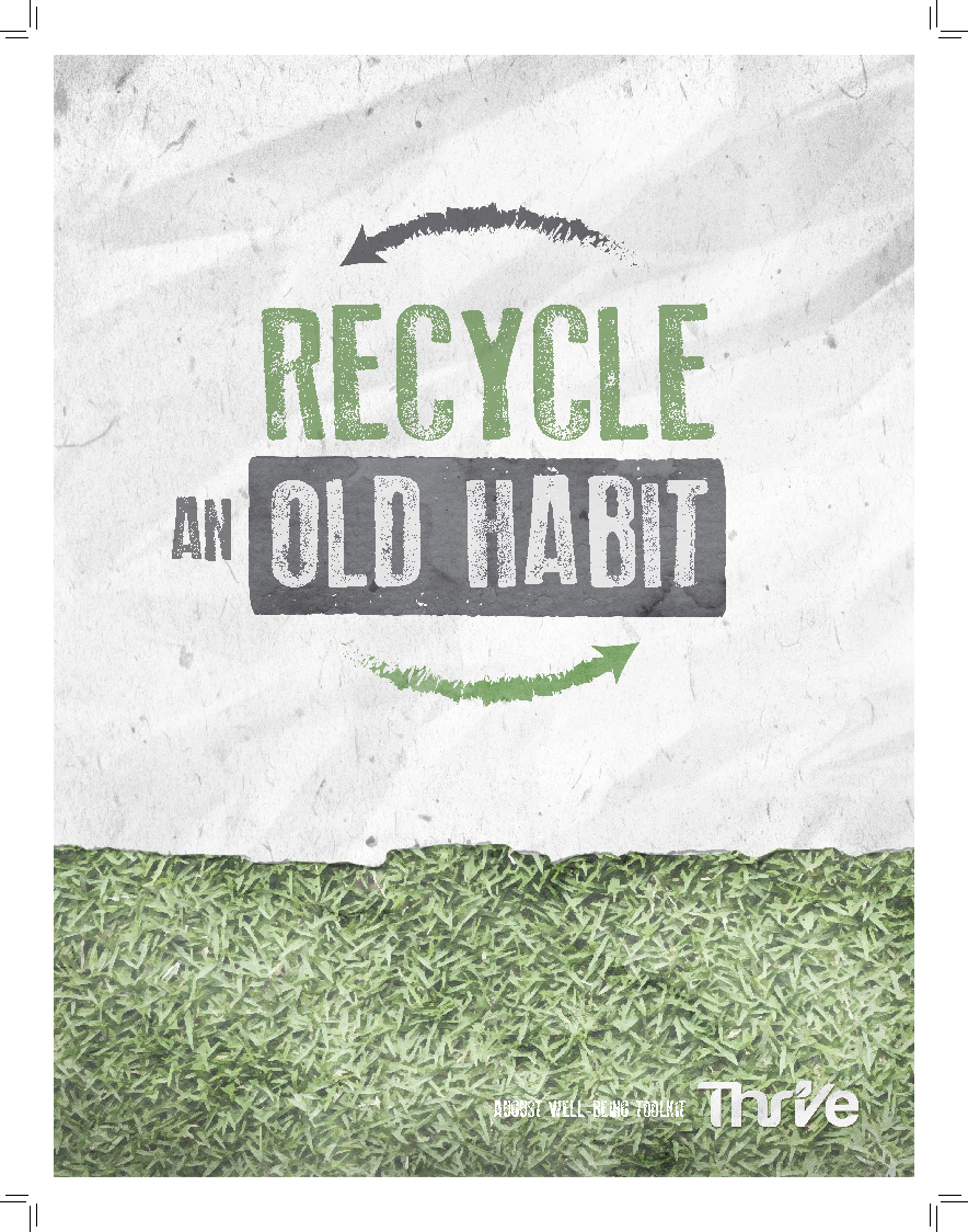 cover image, recycle an old habit august 2024 toolkit